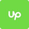 upwork logo on green canva